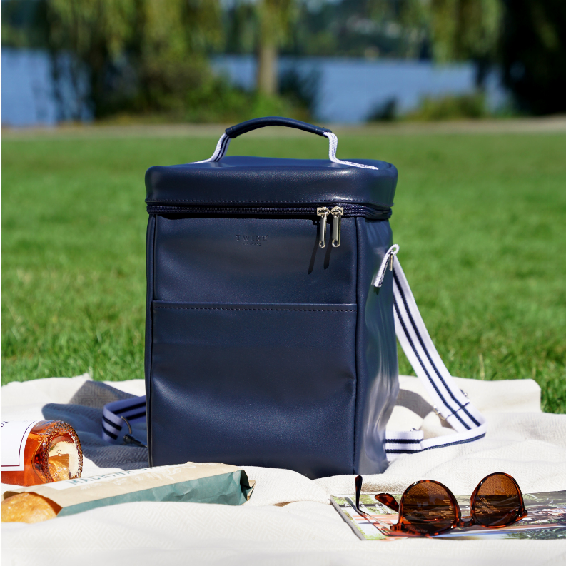 Cooler Backpack in Navy by Twine Living
