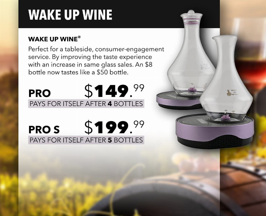 Wake Up Wine Pro S