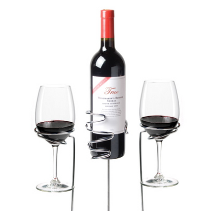 Picnic Stix: Wine Glass & Bottle Holders