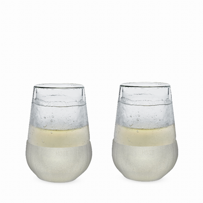 Glass Freeze Wine Glass (Set Of Two) By Host