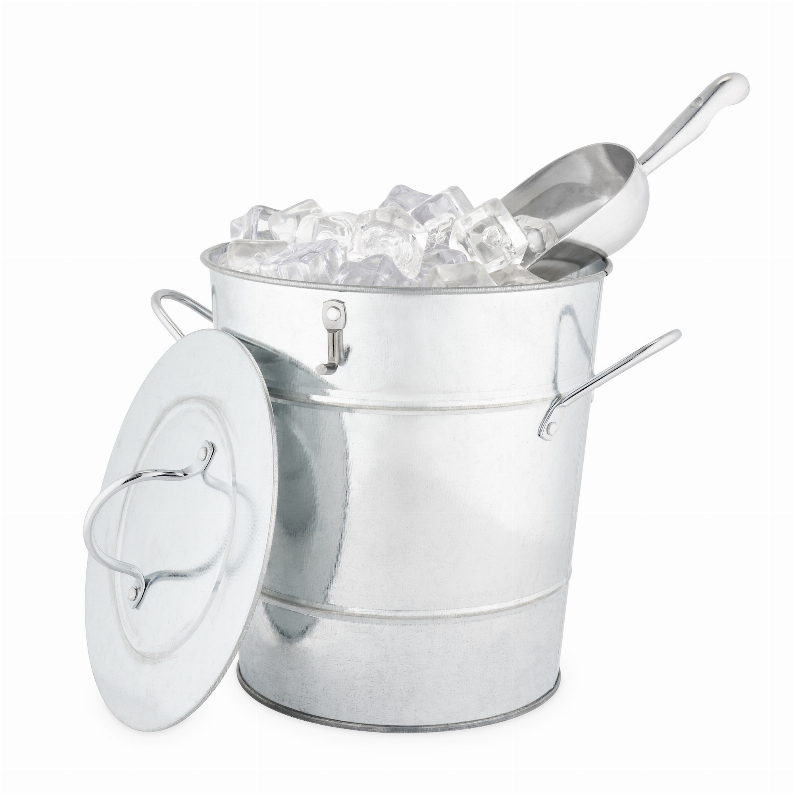 Galvanized Metal Ice Bucket By Twine