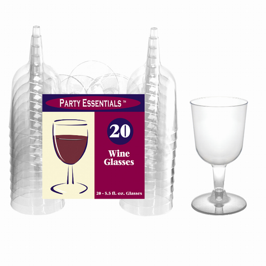 5.5 Oz. Clear Wine Glasses